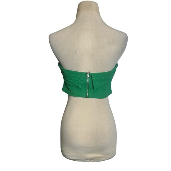 Princes Polly vibrant green bandeau strapless top size 4 - Picture 9 of 12